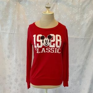Disney 1928 Classic Red Sweater Mickey S